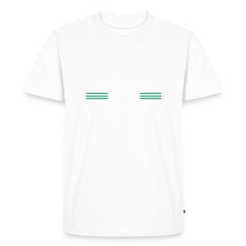 carpenter saw cool logging lumberjackwoodworking - Men's Premium Organic T-Shirt - white - Front - Nico (187cm)