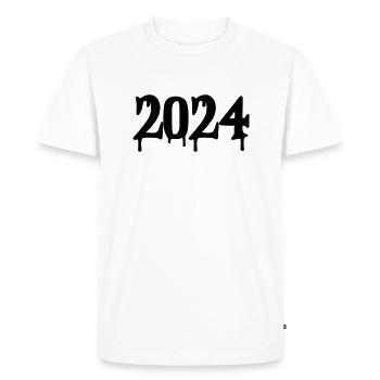 2024 - T-shirt Premium bio Homme - blanc - Devant - Nico (187cm)