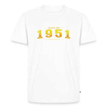 Le meilleur de 1951 - Cadeau en édition limitée pour le 74e anniversaire - T-shirt Premium bio Homme - blanc - Devant - Nico (187cm)