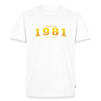 Le meilleur de 1981 - 44e anniversaire Cadeau en édition limitée - T-shirt Premium bio Homme - blanc - Devant - Nico (187cm)