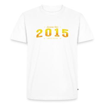 Génial depuis 2015 - 10e anniversaire Édition limitée - T-shirt Premium bio Homme - blanc - Devant - Nico (187cm)