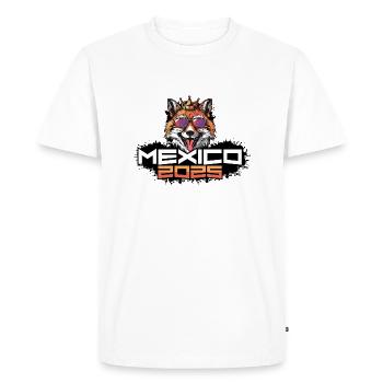 Mexique 2025 Fête Renard - T-shirt Premium bio Homme - blanc - Devant - Nico (187cm)