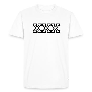Straight Edge - T-shirt Premium bio Homme - blanc - Devant - Nico (187cm)