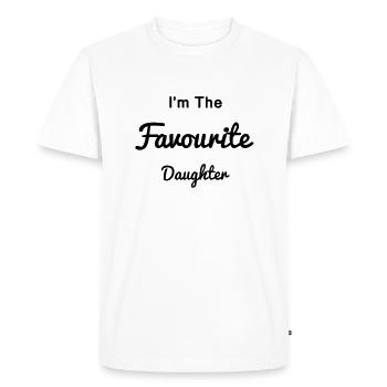 Daughter - Men's Premium Organic T-Shirt - white - Front - Nico (187cm)