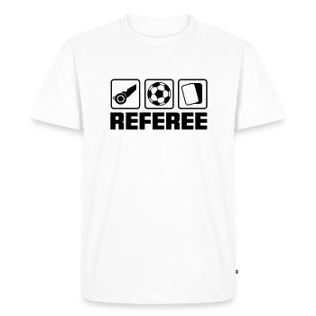 L’arbitre - T-shirt Premium bio Homme - blanc - Devant - Nico (187cm)