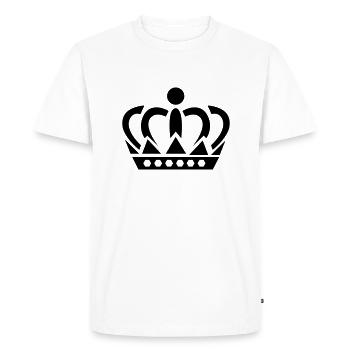 crown - T-shirt Premium bio Homme - blanc - Devant - Nico (187cm)