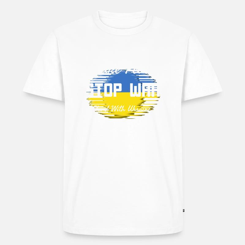 Make peace Stop War - T-shirt Premium bio Homme - blanc