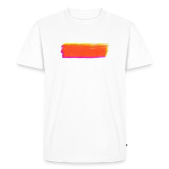 Coup de pinceau / Illustration - T-shirt Premium bio Homme - blanc - Devant - Nico (187cm)
