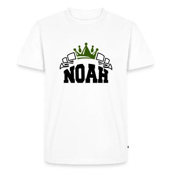 Noé - T-shirt Premium bio Homme - blanc - Devant - Nico (187cm)