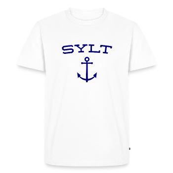 Sylt - North Sea - Germany - Kampen - Island - Men's Premium Organic T-Shirt - white - Front - Nico (187cm)