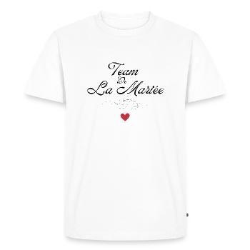 Bride Team - Bride Team - Men's Premium Organic T-Shirt - white - Front - Nico (187cm)