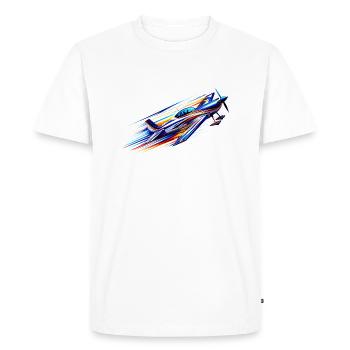 Avion de voltige - T-shirt Premium bio Homme - blanc - Devant - Nico (187cm)