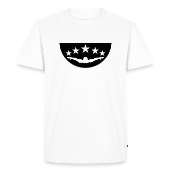 cercle de demi-cercle autour des palmiers île plage vacances fe - T-shirt Premium bio Homme - blanc - Devant - Nico (187cm)