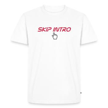 skip intro - Men's Premium Organic T-Shirt - white - Front - Nico (187cm)