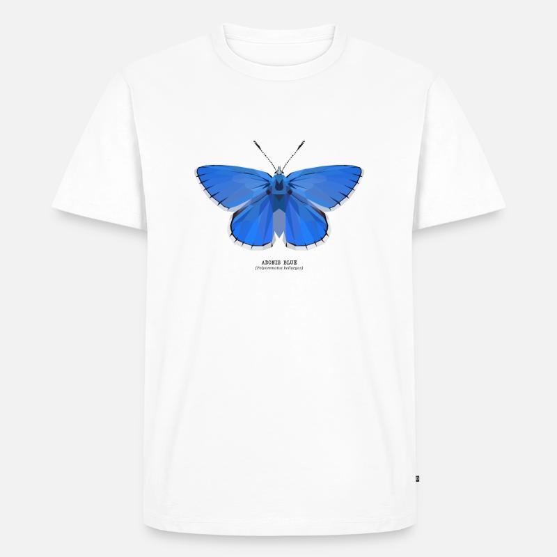 Adonis Blue - Männer Premium Bio T-Shirt - Weiß
