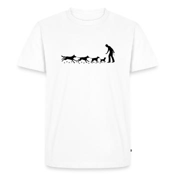 pack - Men's Premium Organic T-Shirt - white - Front - Nico (187cm)