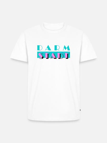 Darmstadt, das Miami Südhessens - Männer Premium Bio T-Shirt - Weiß