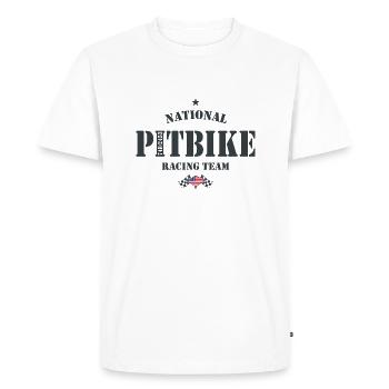 Pitbike NRT AG États-Unis - T-shirt Premium bio Homme - blanc - Devant - Nico (187cm)