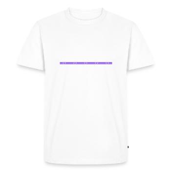 idée cadeau cadeau casque de sécurité bûcheron geek - T-shirt Premium bio Homme - blanc - Devant - Nico (187cm)
