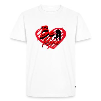 Be Mine Saint-Valentin - T-shirt Premium bio Homme - blanc - Devant - Nico (187cm)