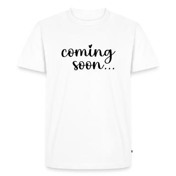 À venir - T-shirt Premium bio Homme - blanc - Devant - Nico (187cm)
