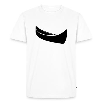 Canoë - T-shirt Premium bio Homme - blanc - Devant - Nico (187cm)