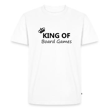 Boardgame Chess Backgammon Game Night - Men's Premium Organic T-Shirt - white - Front - Nico (187cm)