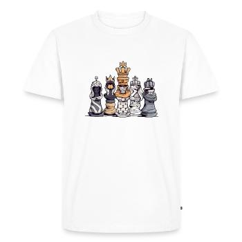 Chess preparation - Men's Premium Organic T-Shirt - white - Front - Nico (187cm)