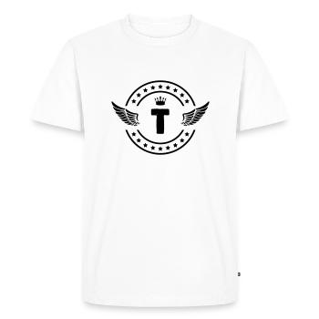 Armoiries T - T-shirt Premium bio Homme - blanc - Devant - Nico (187cm)