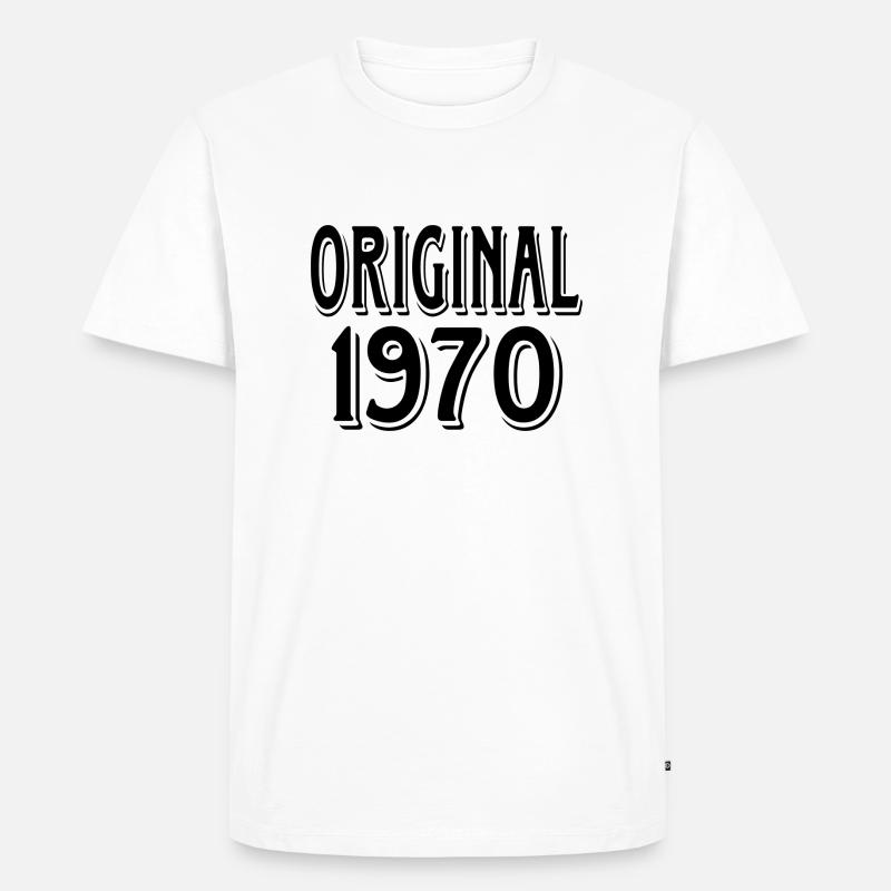 original 1970 - Männer Premium Bio T-Shirt - Weiß