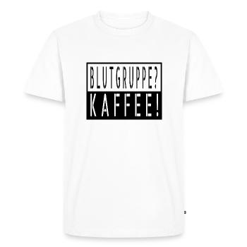 Café, Coupe, Coffeeshop, Drôle, Geek - T-shirt Premium bio Homme - blanc - Devant - Nico (187cm)
