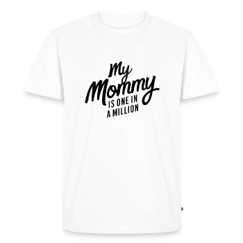 MA MAMAN EST UNE SUR UN MILLION - T-shirt Premium bio Homme - blanc - Devant - Nico (187cm)