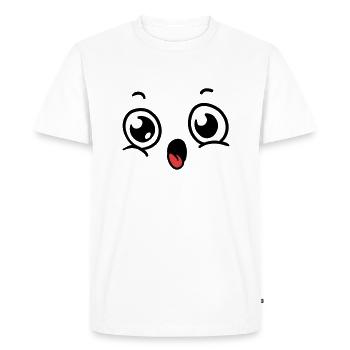 Face Costume - Men's Premium Organic T-Shirt - white - Front - Nico (187cm)