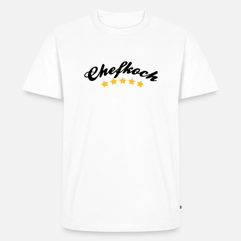 chefkoch - Männer Premium Bio T-Shirt - Weiß