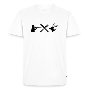 hunting fun - T-shirt Premium bio Homme - blanc - Devant - Nico (187cm)