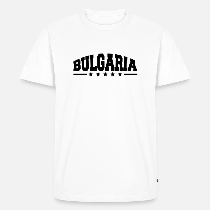 bulgaria_af1 - Männer Premium Bio T-Shirt - Weiß