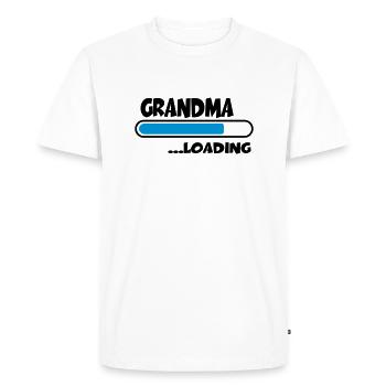 Grandma loading - T-shirt Premium bio Homme - blanc - Devant - Nico (187cm)