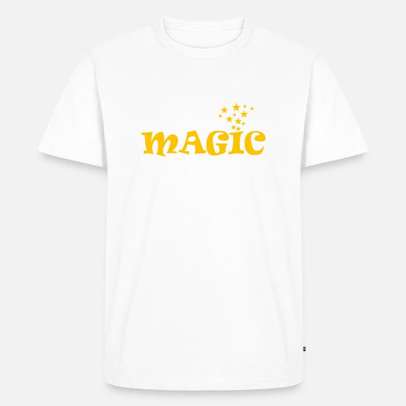 MAGIC - Männer Premium Bio T-Shirt - Weiß