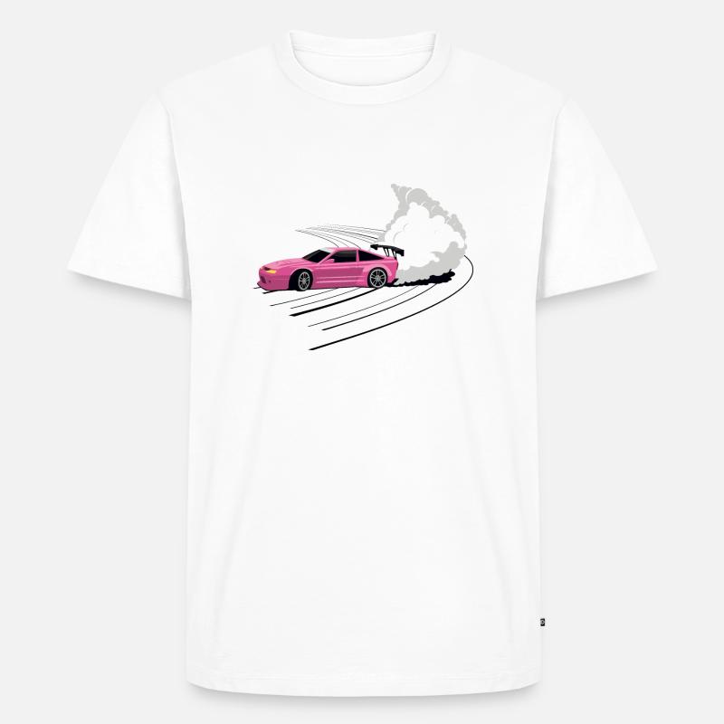 Auto Drift Tuning Racing - Männer Premium Bio T-Shirt - Weiß