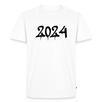 2024 - T-shirt Premium bio Homme - blanc - Devant - Nico (187cm)