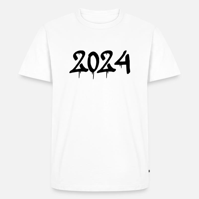 2024 - Männer Premium Bio T-Shirt - Weiß