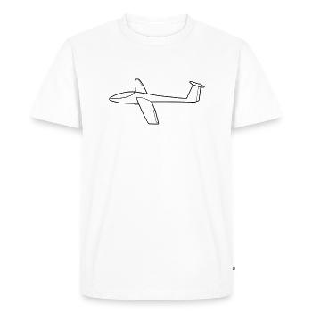 Planeur - T-shirt Premium bio Homme - blanc - Devant - Nico (187cm)