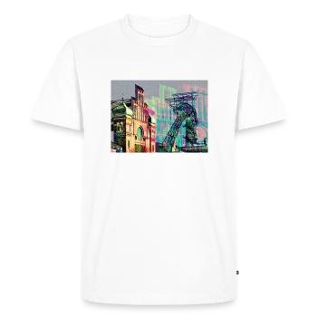 Patrimoine industriel dans la région de la Ruhr, houillère, exploitation minière - T-shirt Premium bio Homme - blanc - Devant - Nico (187cm)
