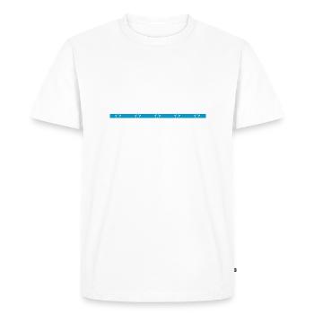 Déclaration Tout est Beach Holiday Present - T-shirt Premium bio Homme - blanc - Devant - Nico (187cm)