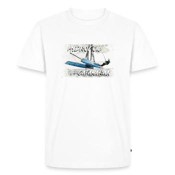 Hydroptère catamaran - T-shirt Premium bio Homme - blanc - Devant - Nico (187cm)