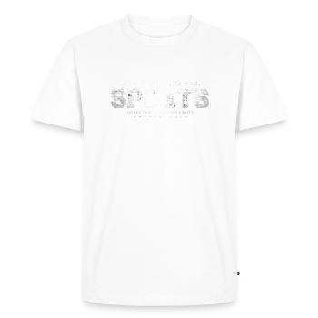 Allez faire du sport ! Sports drôles - T-shirt Premium bio Homme - blanc - Devant - Nico (187cm)