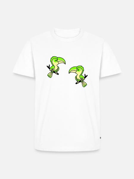 Perroquet 2 - T-shirt Premium bio Homme - blanc