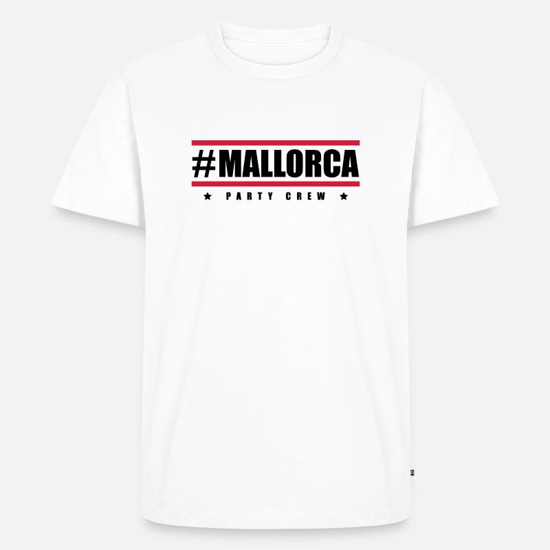 mallorca party crew design - Männer Premium Bio T-Shirt - Weiß