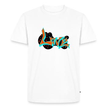 L'amour de l'art - T-shirt Premium bio Homme - blanc - Devant - Nico (187cm)