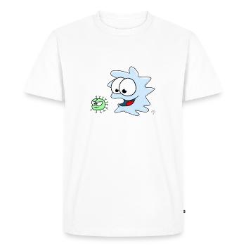 Immunology - Men's Premium Organic T-Shirt - white - Front - Nico (187cm)
